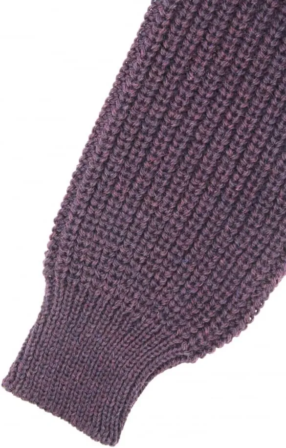 Aran Crafts Men's Fisherman Irish Rib Crew Neck Wool Sweater (100% Pure Wool)