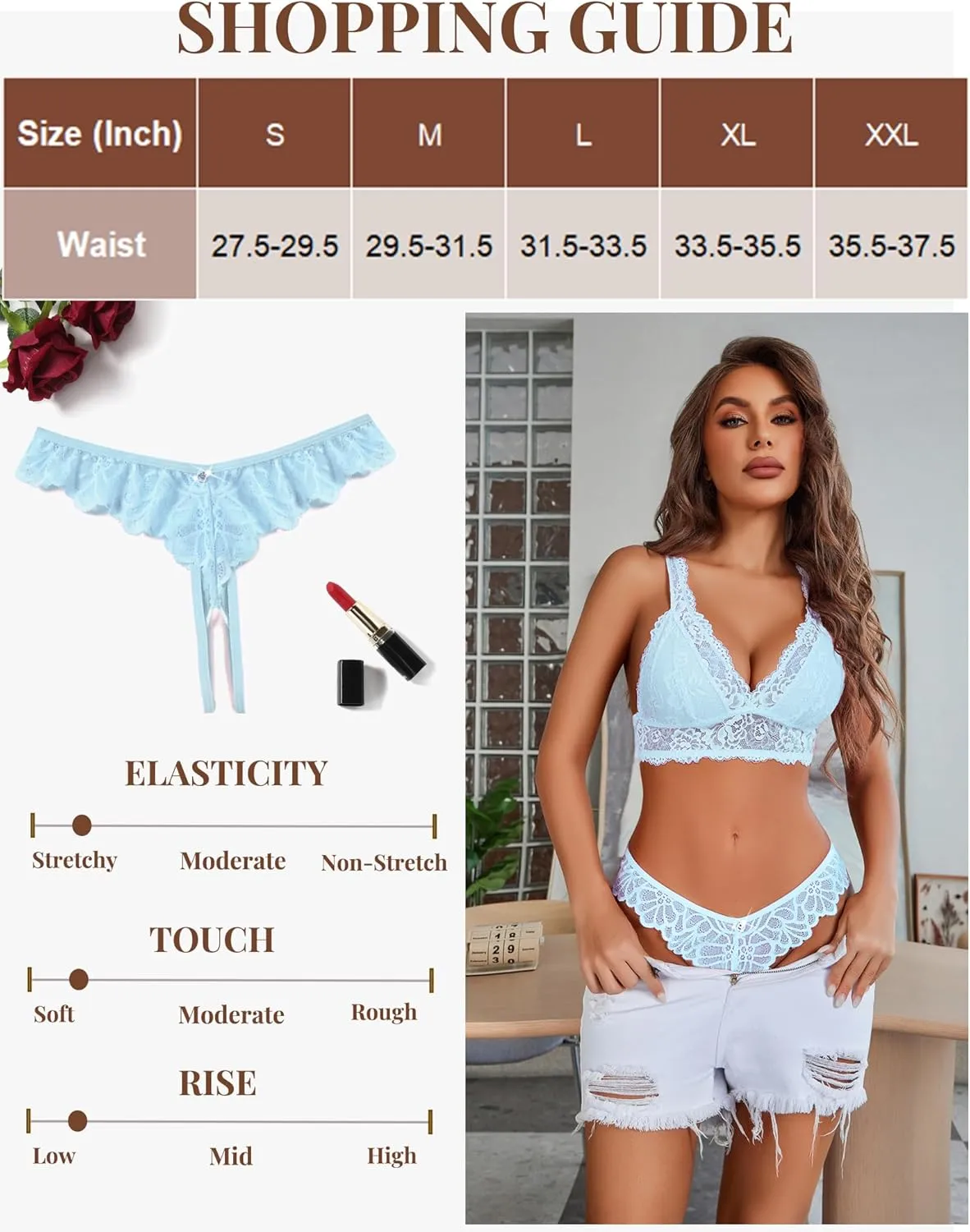 Avidlove Lace Panties Womens Sexy Bikini Underwear Criss Corss Thong Briefs V-Shape Cheeky Hipster S-XXL