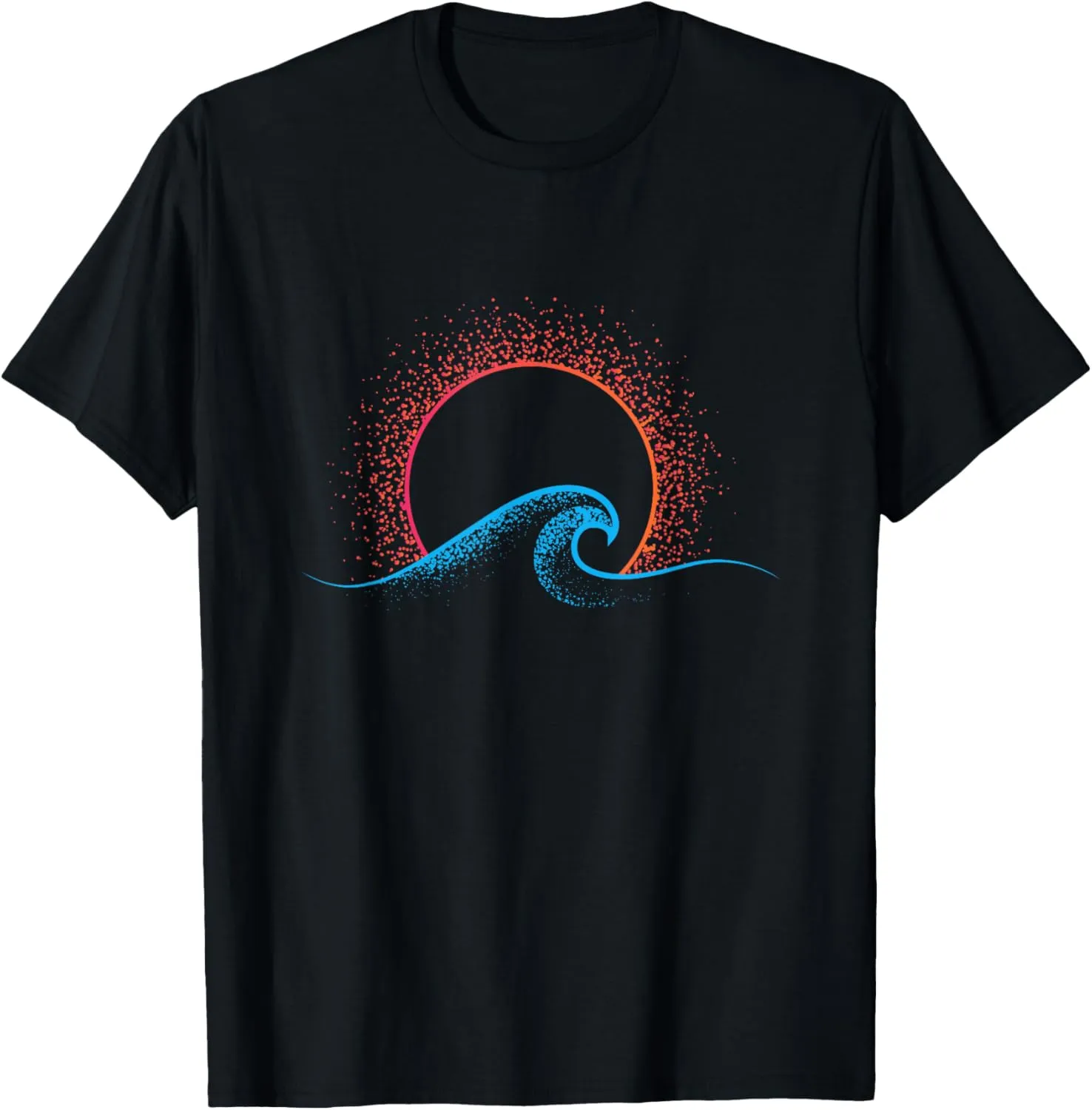 Boho minimalist sun ocean wave art summer in the motto T-Shirt