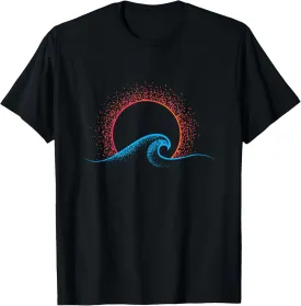 Boho minimalist sun ocean wave art summer in the motto T-Shirt