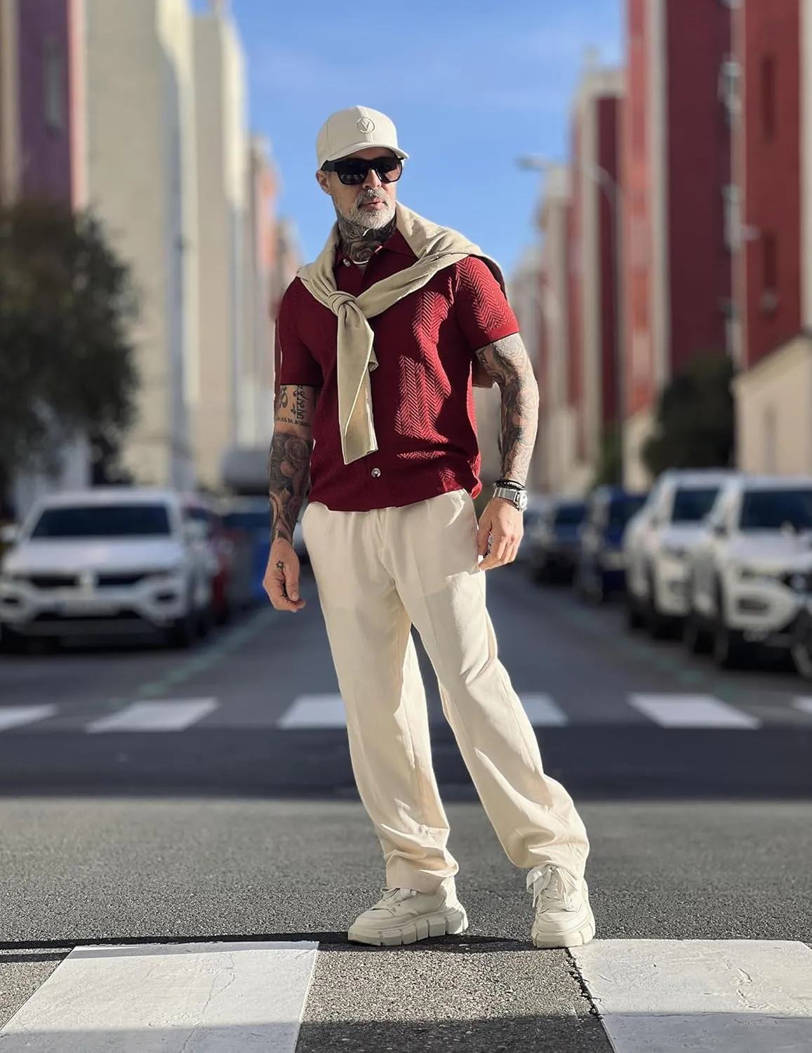 COOFANDY Men Linen Dress Pants Classic Fit Suit Pants Lightweight Wrinkle Free Casual Trousers