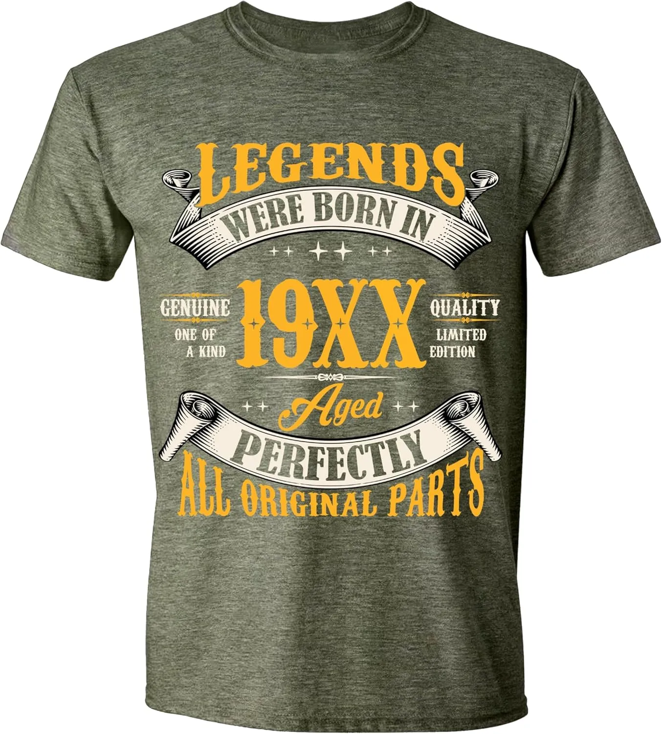 Customized Birthday T-Shirt for Men, Legends were Born in 19XX Custom Year Designs, Personalized T Shirt for Men & Women