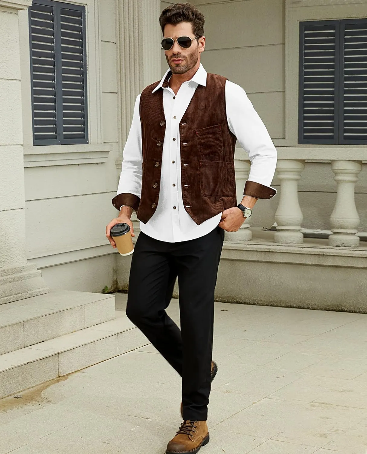 Flannel Shirt for Men Long Sleeve Mens Dress Shirts Cotton Casual Button Down Shirt Big Work Shacket Jackets