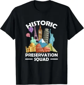 Historic Preservation Heritage Architecture Interior Facade T-Shirt