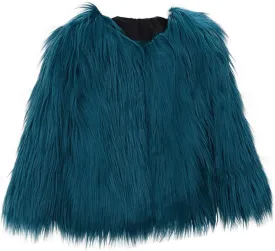 Kids Girl Faux Fur Vest Coat Toddler Winter Fleece Fuzzy Furry Jacket Sleeveless Coat Thick Warm Waistcoat Outwear