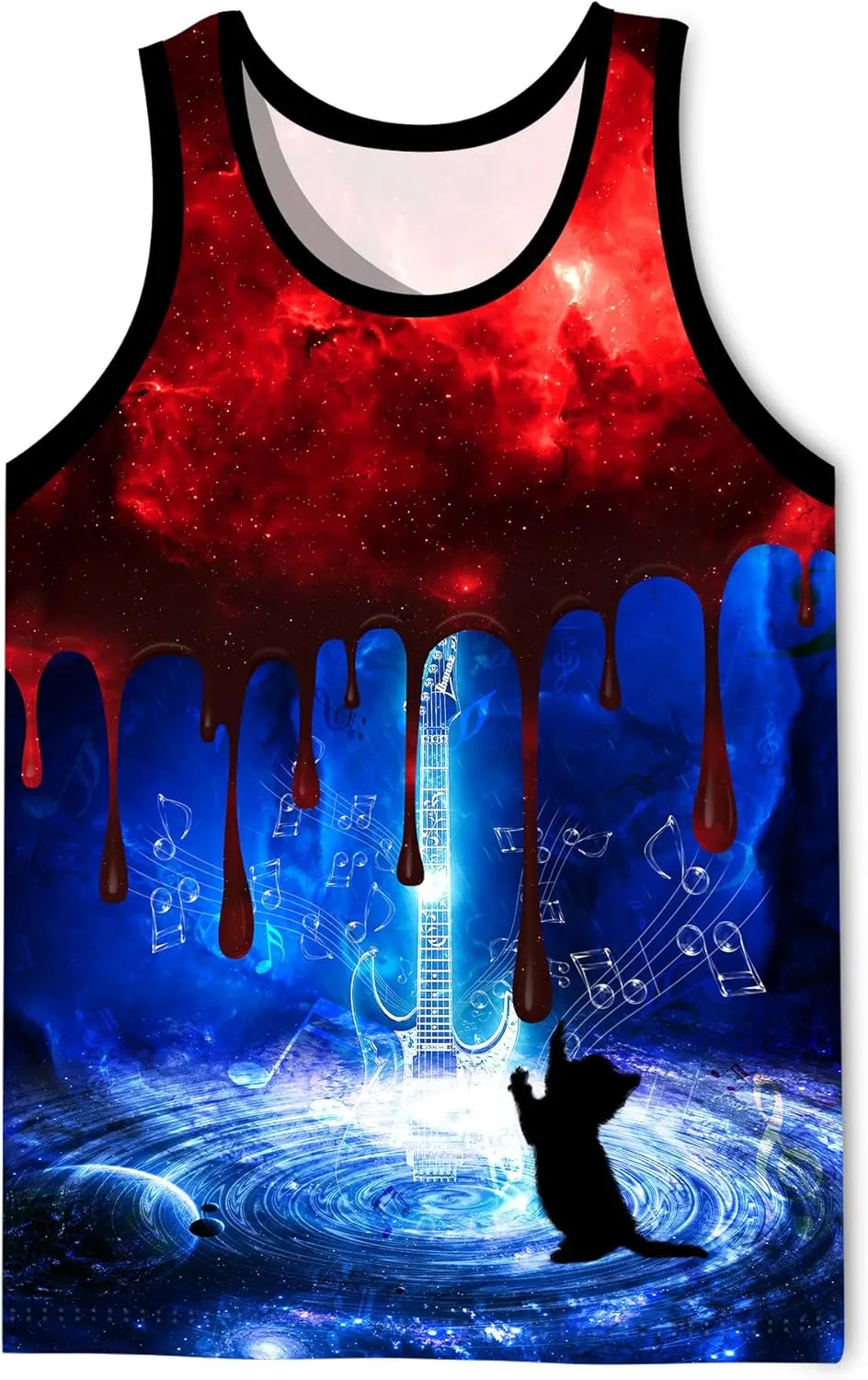 LAIDIPAS Men's 3D Tank Tops Summer Casual Novelty Sleeveless Shirt Unisex Colorful Graphics Top Tees Shirt