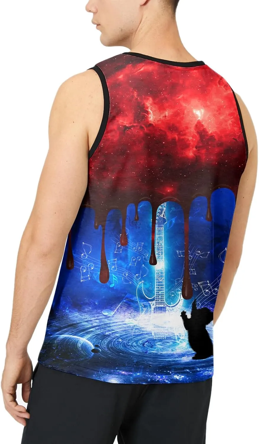 LAIDIPAS Men's 3D Tank Tops Summer Casual Novelty Sleeveless Shirt Unisex Colorful Graphics Top Tees Shirt