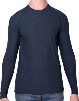 MERIWOOL Men's Base Layer Long Sleeve Henley - Lightweight Merino Wool Thermal
