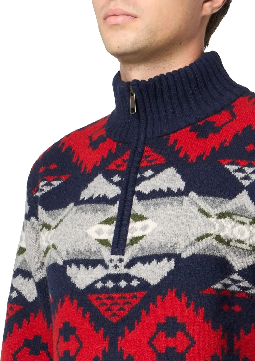 PENDLETON Men's Nehalem 1/4 Zip Wool Sweater