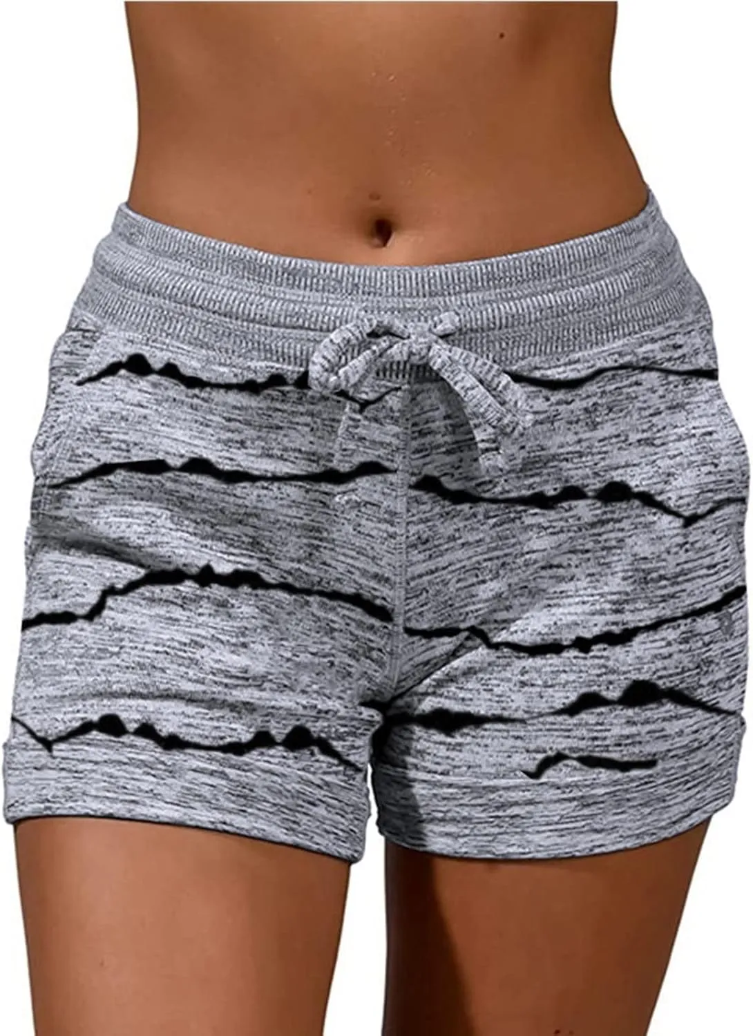 Uillui Sweat Shorts Womens 5" Comfy Cotton Athletic Gym Shorts High Waisted Workout Running Shorts Casual Jogger Short Pants