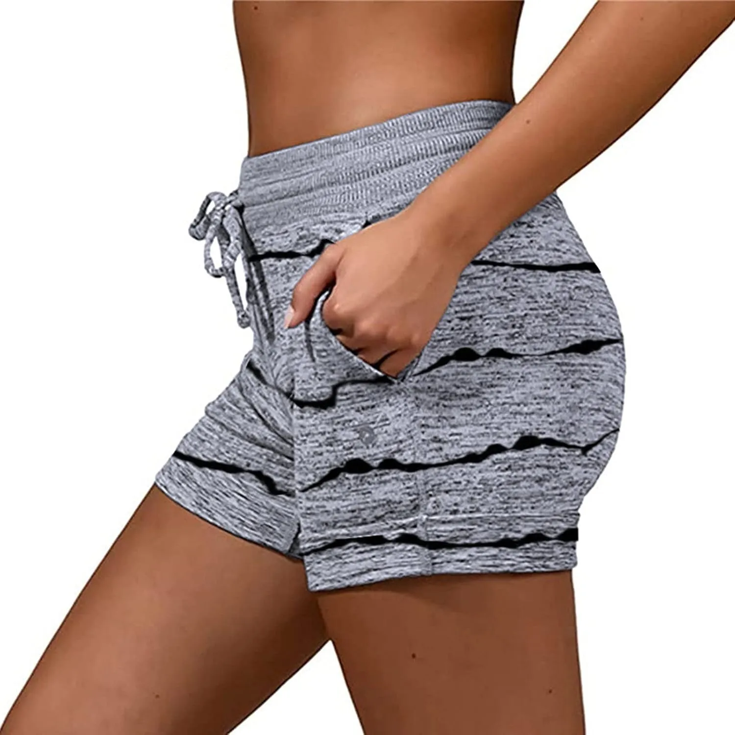 Uillui Sweat Shorts Womens 5" Comfy Cotton Athletic Gym Shorts High Waisted Workout Running Shorts Casual Jogger Short Pants